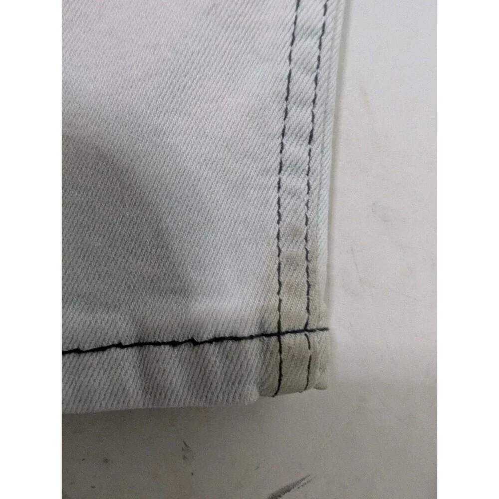 Levi's 502 Men's Jeans 36x34 White/Blue Wash
